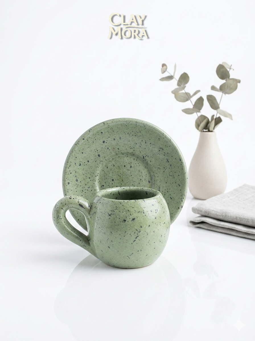 ClayMora | Terra Luna Turkish Coffee And Espresso Cup ( 100 ML )