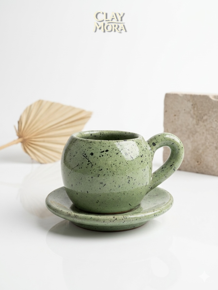 ClayMora | Terra Luna Turkish Coffee And Espresso Cup ( 100 ML )