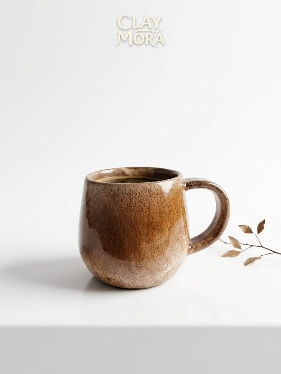ClayMora | Amber Luna Mug ( 250 ML )