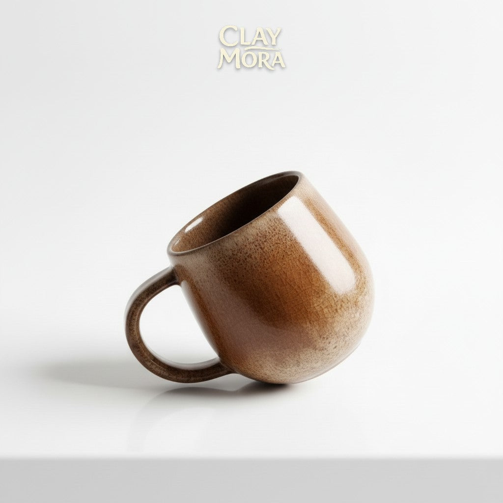 ClayMora | Amber Luna Mug ( 250 ML )