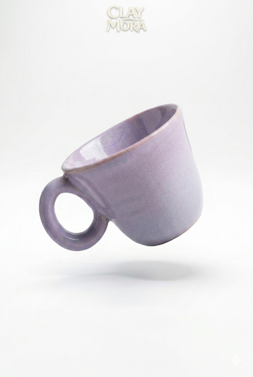 ClayMora | Pink Coffee Cup ( 70 ML )
