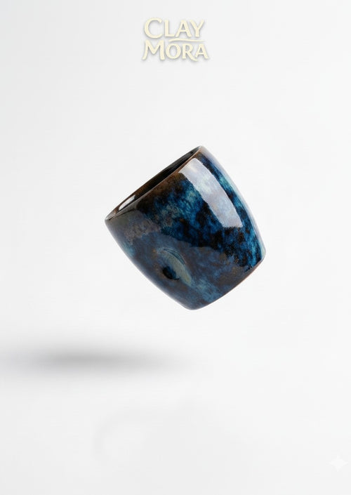 ClayMora | Blue Galaxy Turkish Coffee & Espresso Cup ( 90 ML )