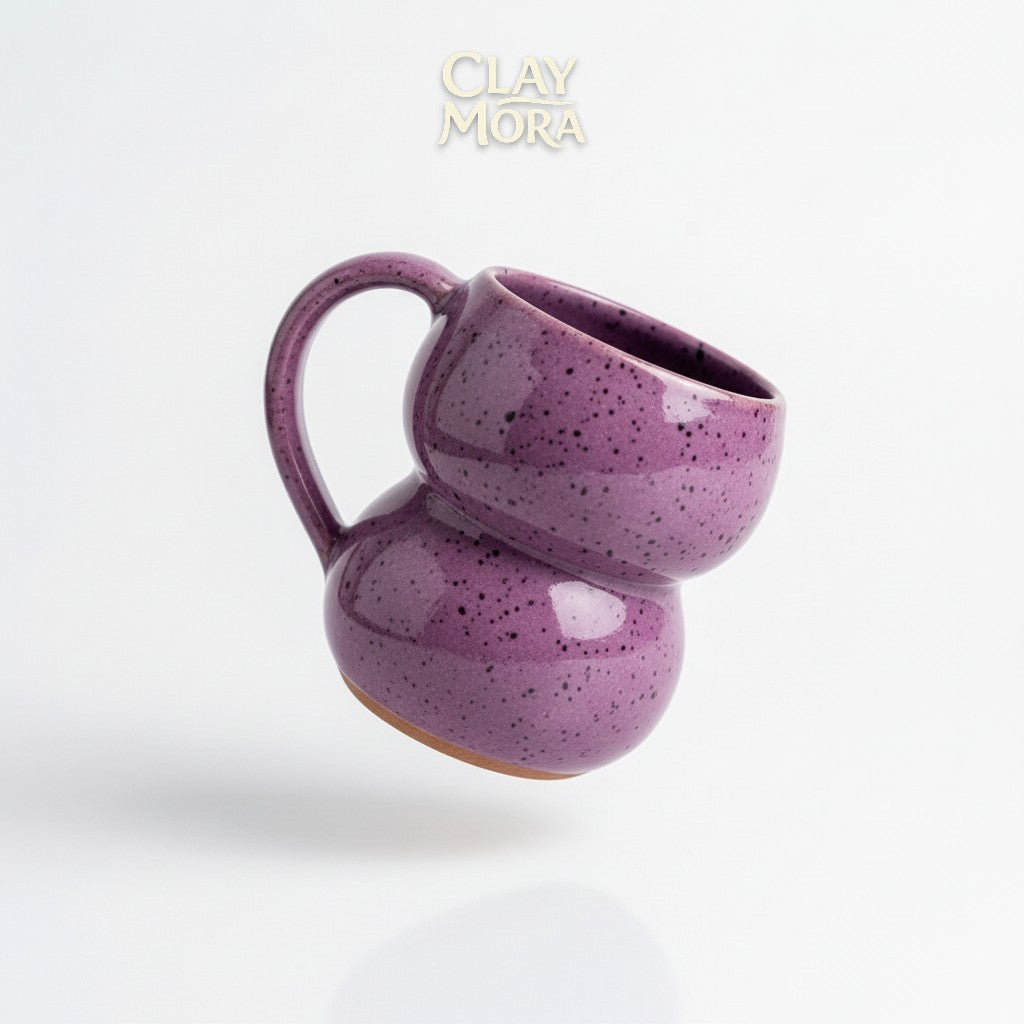 ClayMora | Purple Bubble Mug ( 300 ML )