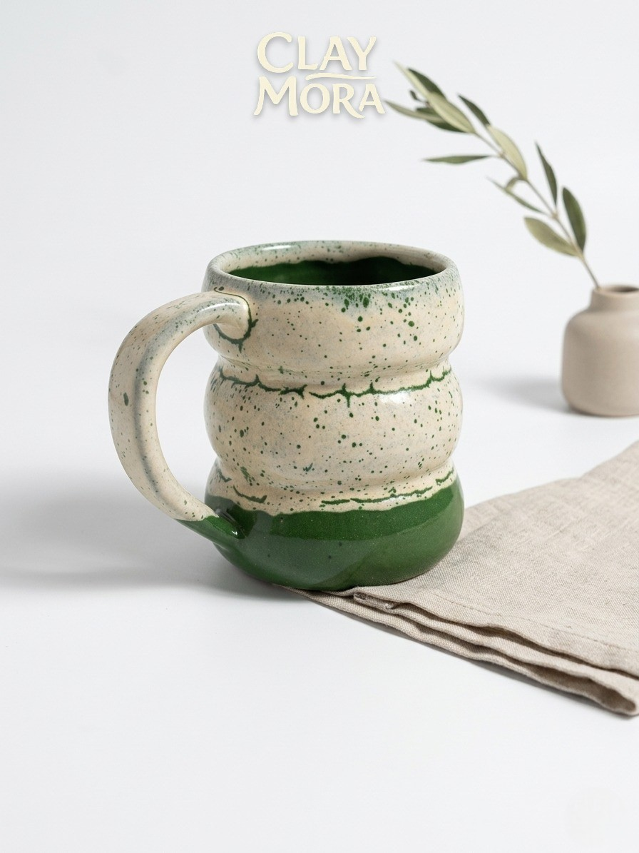 ClayMora | Olive Mug ( 300 ML )